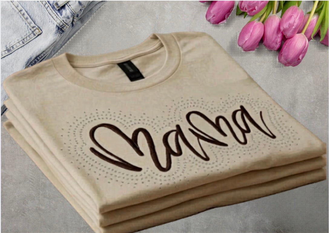 Mother’s Day gift, Mama Bling Machine Embroidery Design| Rhinestone &amp; Embroidery Mam