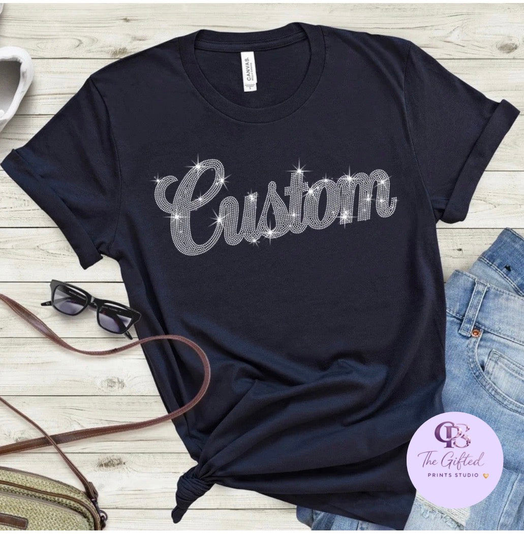 Custom Rhinestone Sweater