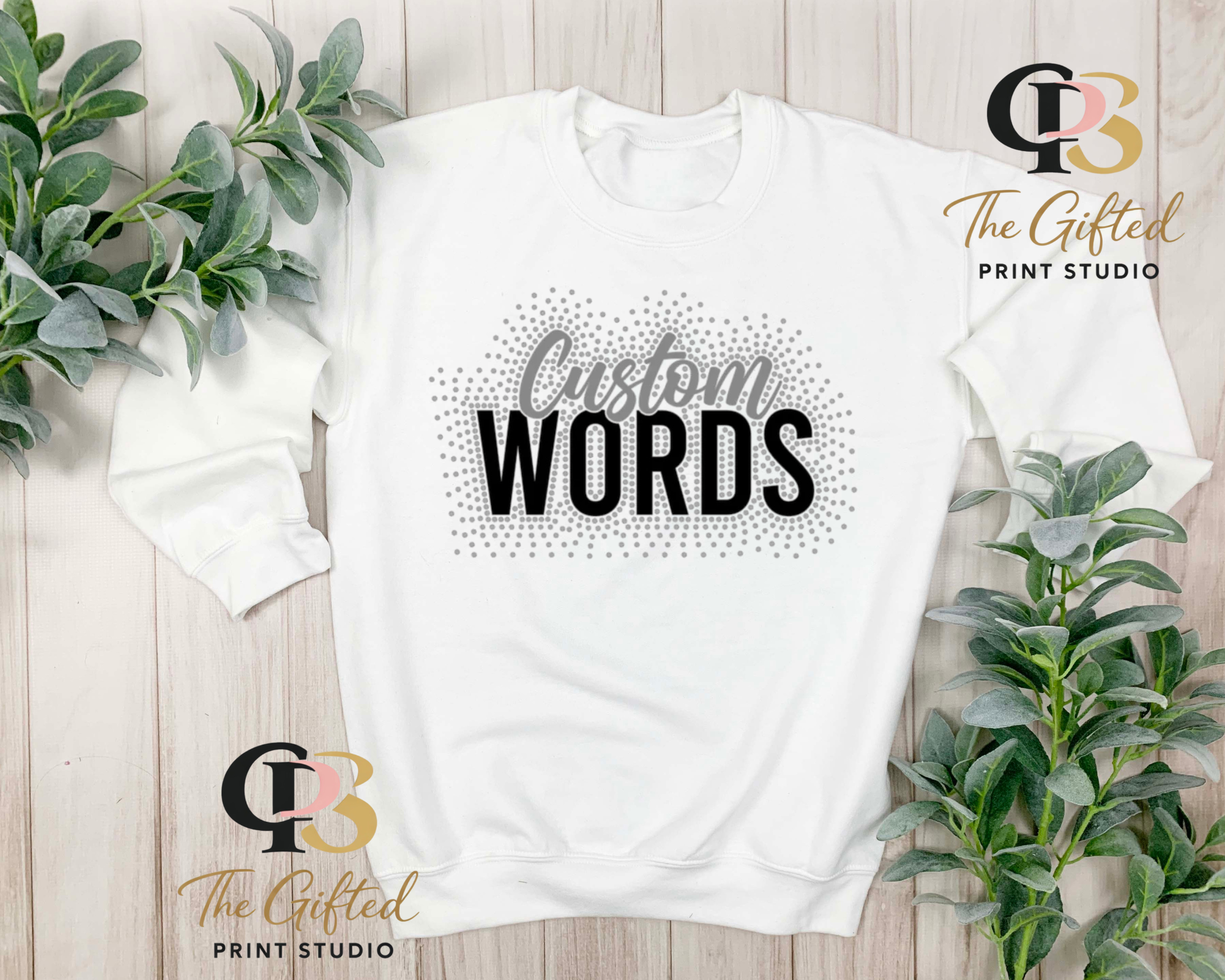 Custom Rhinestone Sweater